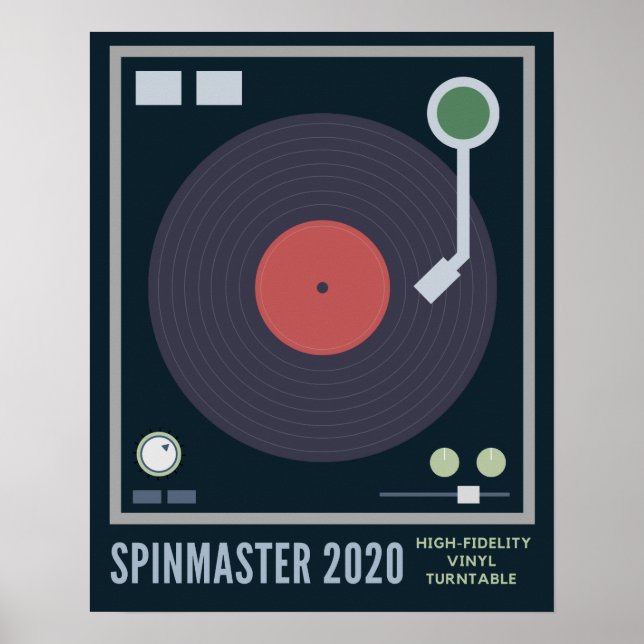 Poster Tourne-disque de vinyle haute fidélité SpinMaster  (Devant)