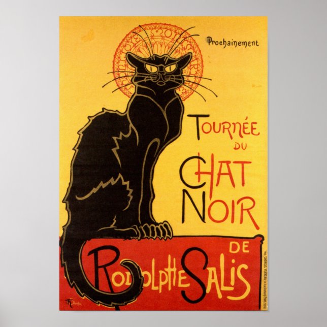 Poster Tournée du Conversation Noir - Vintage (Devant)