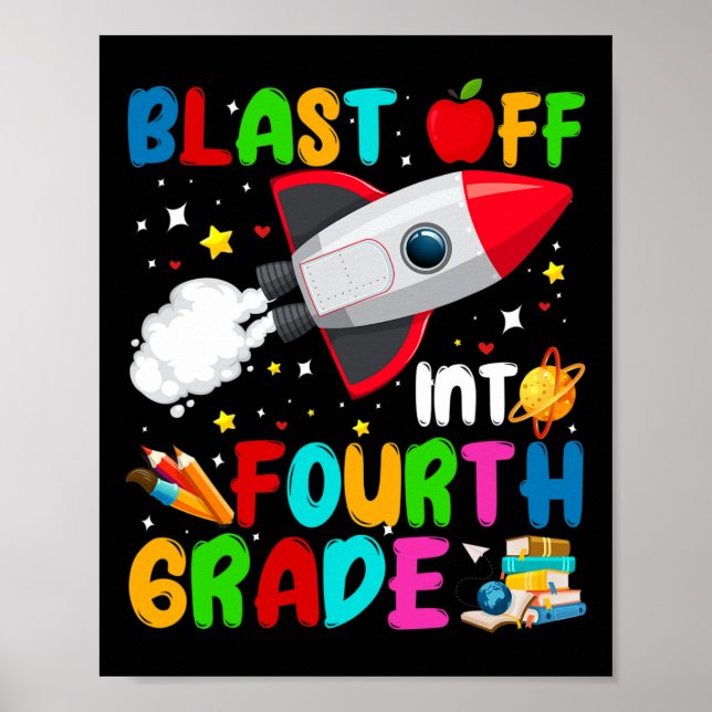 Poster Tourner vers l'espace extra-atmosphérique de 4e an (Devant)