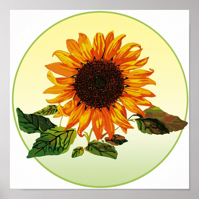 Poster Tournesol (Devant)