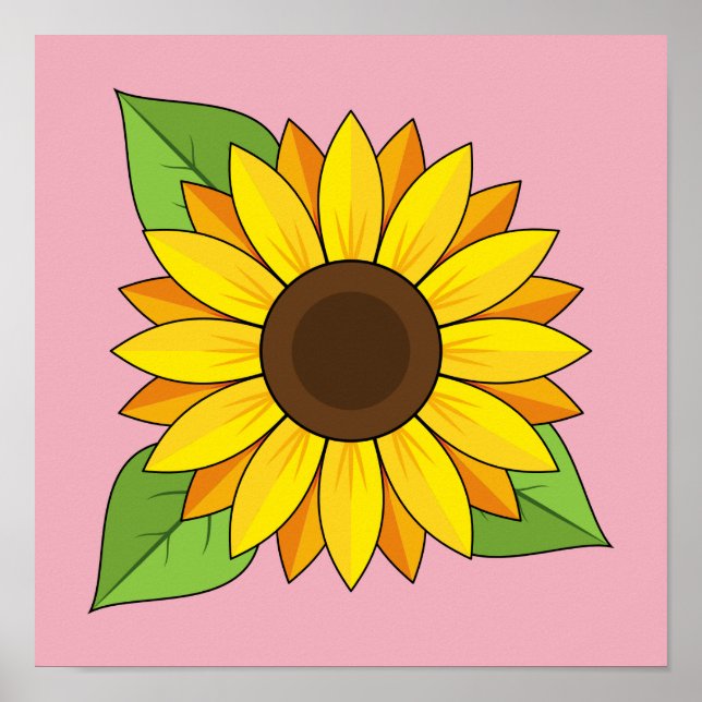 Poster Tournesol (Devant)