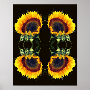 Poster Tournesol Au Soleil Fleur Abstraite Art
