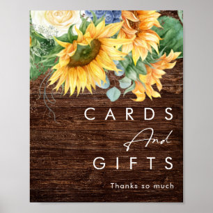 Poster Tournesol Country Gras   Cartes en bois et Cadeaux