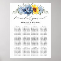 Tournesol Dusty Blue Slate Peony Graphique de sièg