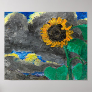 Poster Tournesol   Emil Nolde  