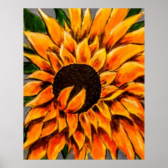 Poster Tournesol géant (Devant)