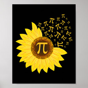 Poster Tournesol Jour Pi - 3.14 - Maître de mathématiques