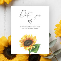 Tournesol nuptiale douche Date nuit idées jeu
