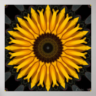 Poster Tournesol parfait