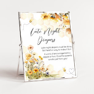 Poster Tournesol Petit miel Diapositives nocturnes