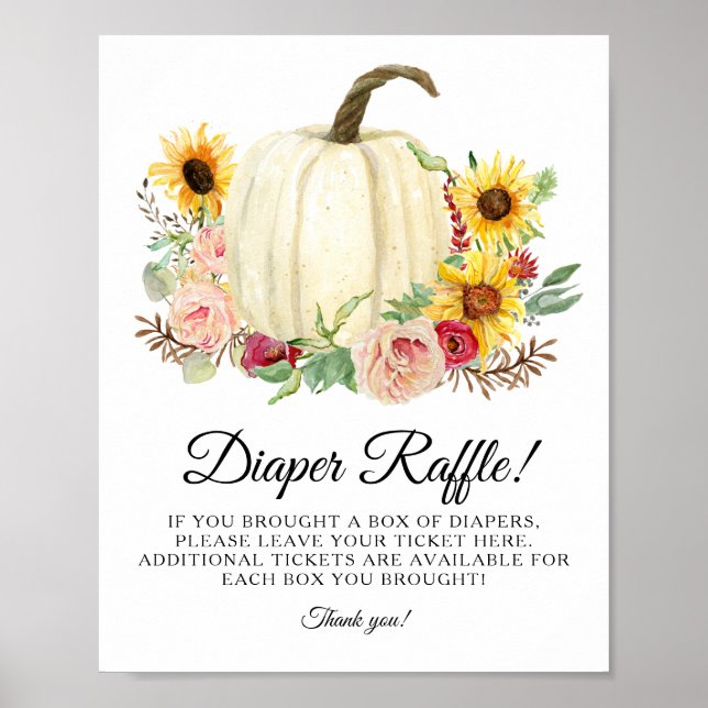 Poster Tournesol Rouge rose Citrouille de fleurs Raffin (Devant)