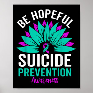 Poster Tournesol Suicide Prévention Sensibilisation Milie