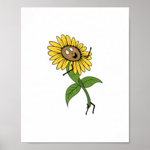 Poster Tournesol, thème floral