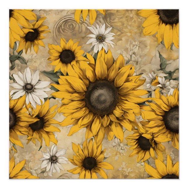 Poster Tournesols (Devant)