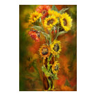 Tournesols Dans Le Vase De Tournesol Poster/Imprim