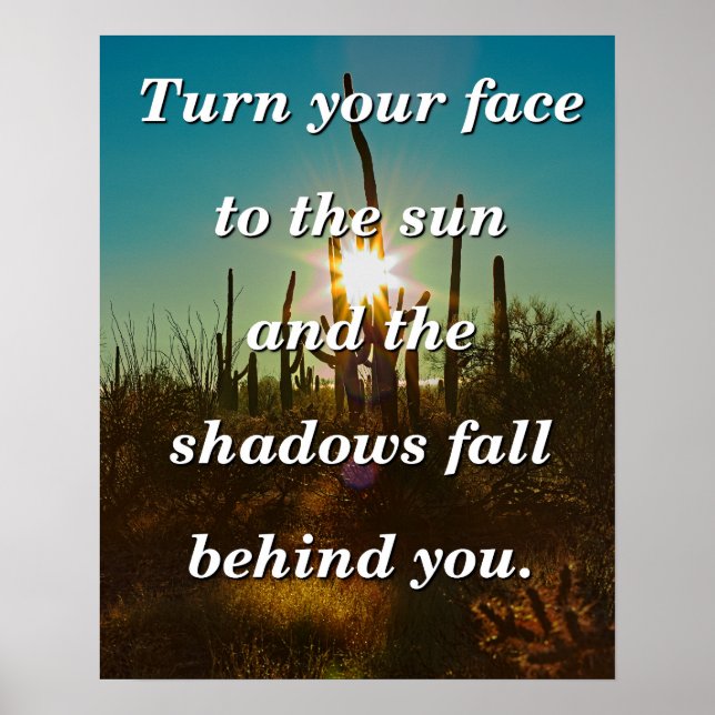 Poster Tournez votre visage vers le soleil (Devant)