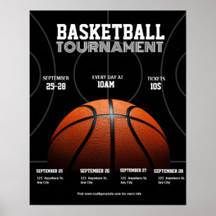 Poster Tournoi de basket-ball universitaire, Sport de bas