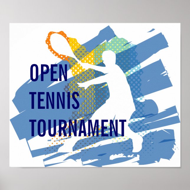 POSTER TOURNOI DE TENNIS (Devant)