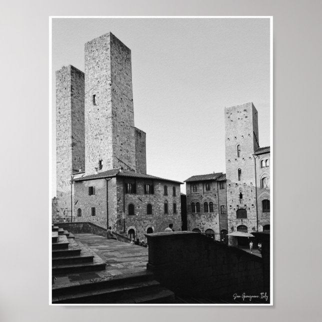 Poster Tours de San Gimignano (Devant)