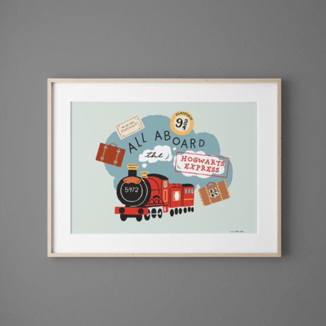 Poster Tous à bord de l'Express Hogwarts (Créateur téléchargé)