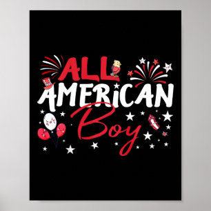 Poster Tous American Boys For Independence Day Boys Patri