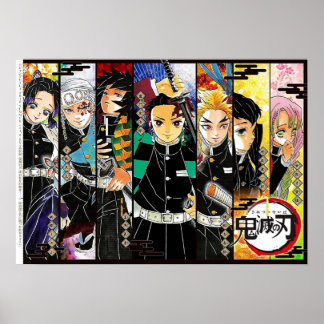 Poster tous caracter kimestu no yaiba