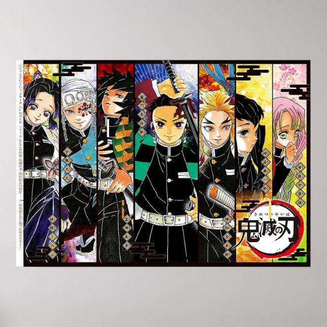 Poster tous caracter kimestu no yaiba (Devant)