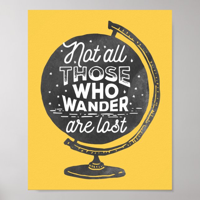Poster Tous Ceux Qui Vont Ne Sont Pas Perdus | Retro Trav (Devant)