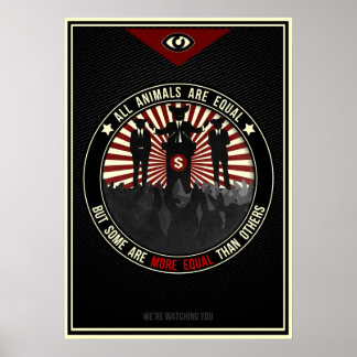 Poster Tous les animaux sont égaux