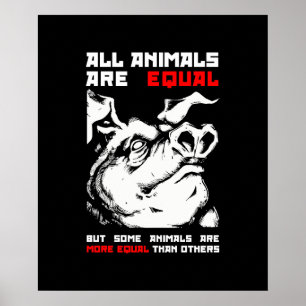 Poster Tous les animaux sont égaux 1