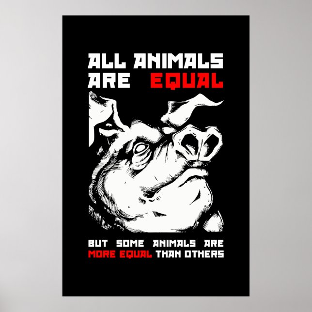 Poster Tous les animaux sont égaux 1 (Devant)