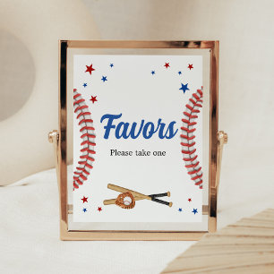 Poster Tous les Baby showers de baseball Star Faveurs