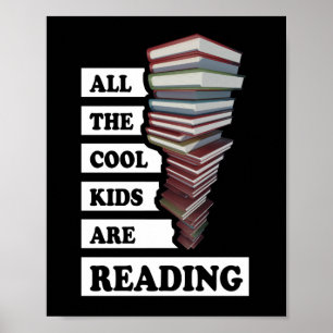 Poster Tous les enfants cool lisent - pour les amateurs d
