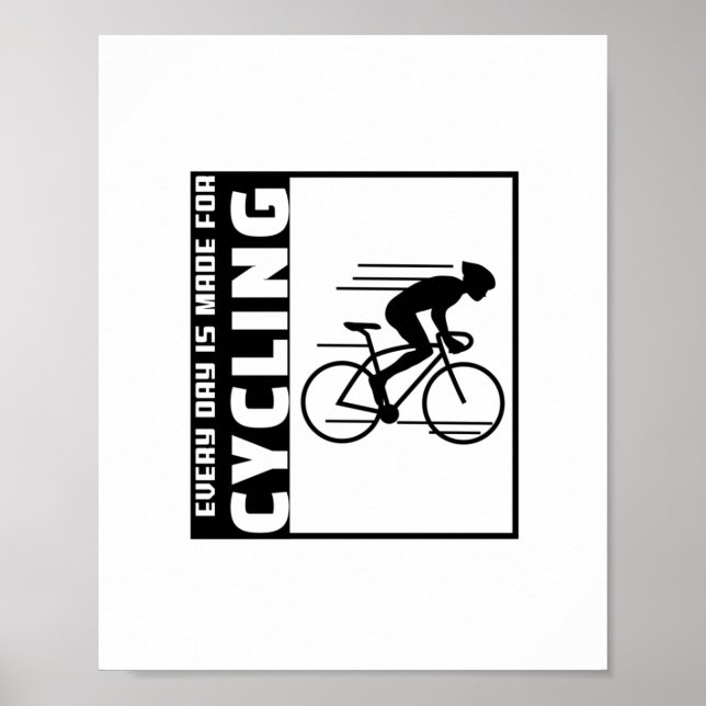Poster Tous les jours, on fait du vélo (Devant)