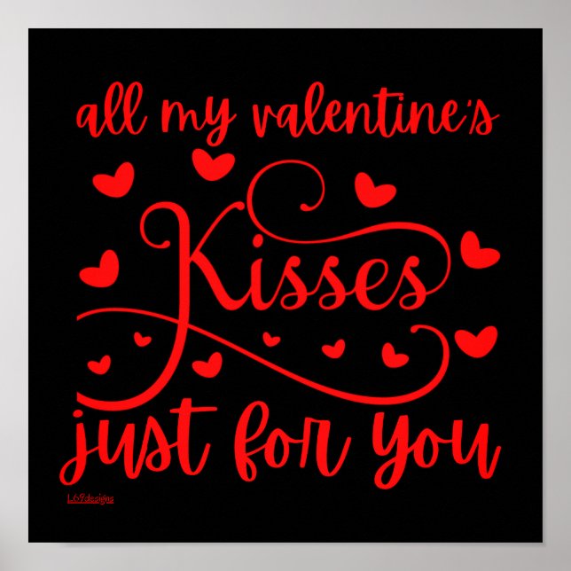 Poster TOUS LES KISSES DE MA VALENTINE JUSTE POUR VOUS ro (Devant)