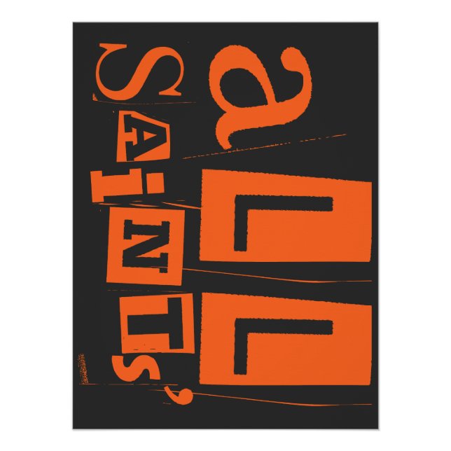 Poster Tous les saints catholiques (Devant)