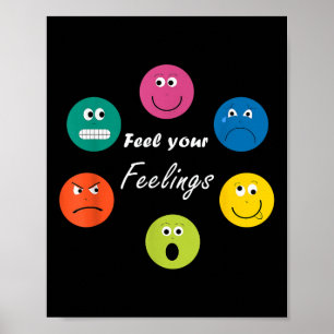Poster Tous les sentiments sont d'accord Santé mentale Mo