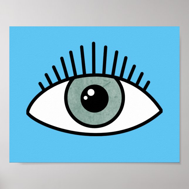 Poster Tous les yeux à la mode yeux contemporains moderne (Devant)