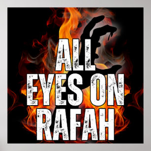 Poster TOUS LES YEUX SUR RAFAH - Rafah Gaza Massacre de P