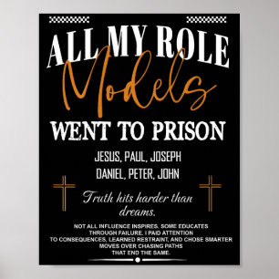 Poster Tous mes modèles sont allés en prison - Jésus au d