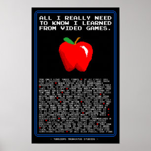 Poster Tous que je dois savoir I appris des jeux vidéo