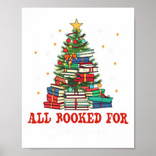 Poster Tous Réservés Pour Noël Livre Arbre de Noël Lumièr