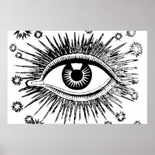 Poster Tous Voir Oeil Mystique Oeil Hypnose Oeil Hypnose 