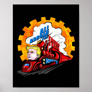 Poster Tout À L'Étranger L'Avenir De Trump Train 2024 Est
