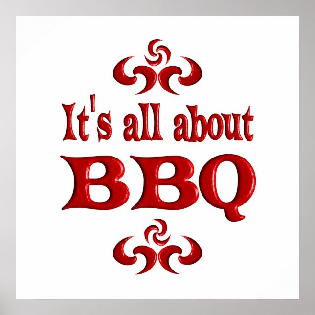 POSTER TOUT À PROPOS DU BBQ (Devant)