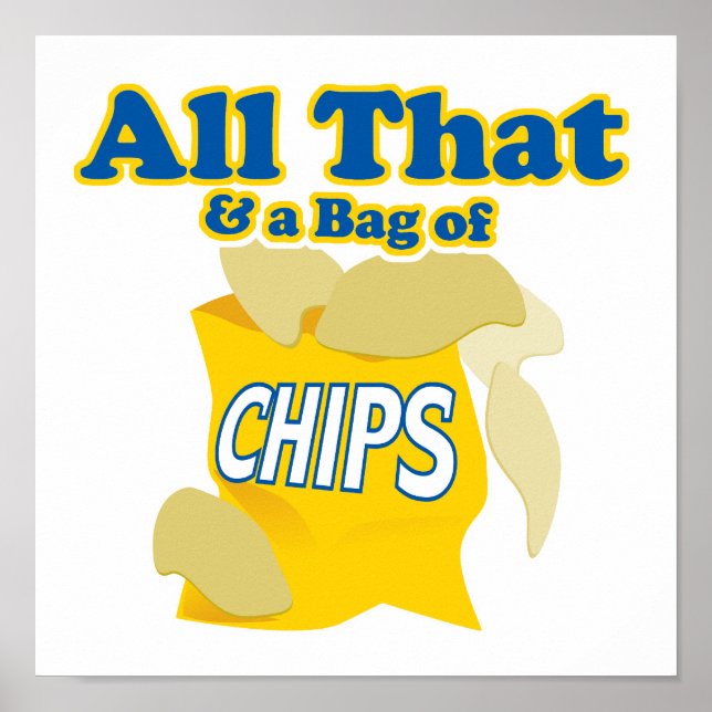Poster Tout ça et un sac de chips (Devant)