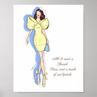Poster Tout ce dont j'ai besoin, temps de mode