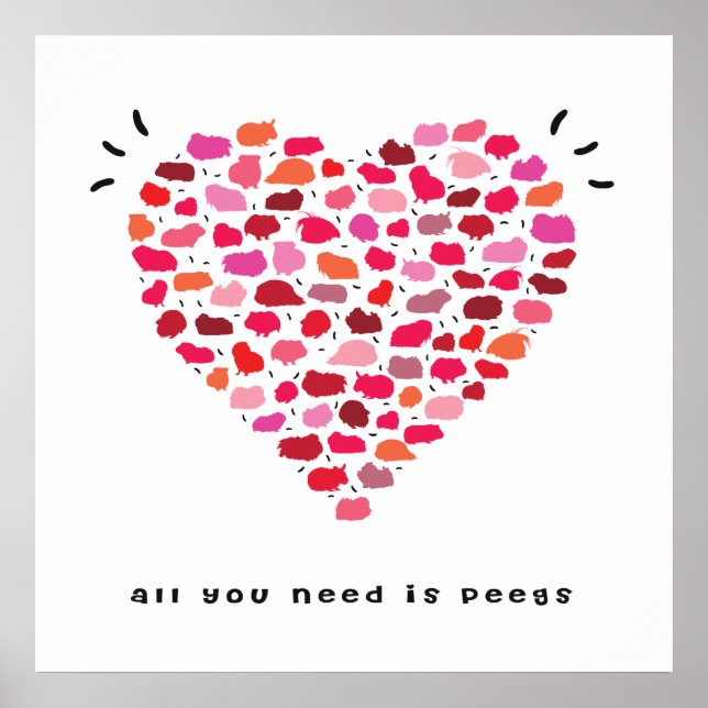 Poster Tout ce dont vous avez besoin, ce sont des peegs (Devant)