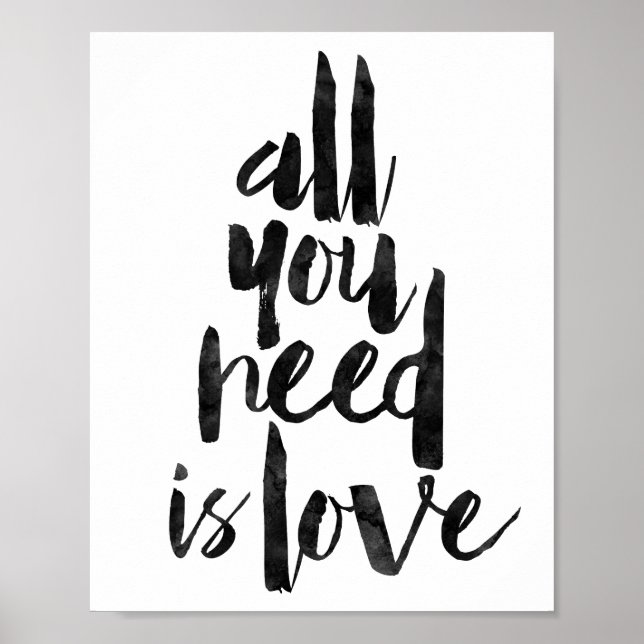 Poster Tout Ce Dont Vous Avez Besoin Est L'Amour (Devant)