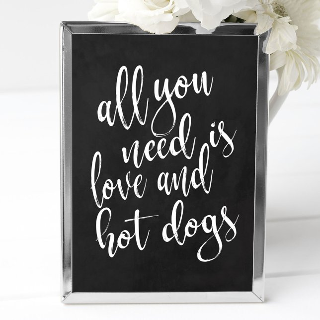 Poster Tout ce dont vous avez besoin est l'amour et hot d (Créateur téléchargé)